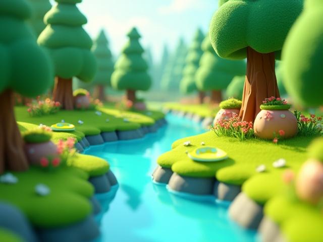 Skjermbilde fra et interaktivt pedagogisk spill om økologi